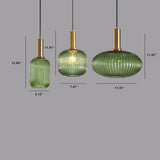 LumiShade Minimalistisches Streifen-Glas Pendelleuchte | Designer-Licht | Elegantes Wohnambiente | Deko-Laterne | 1-Flammig