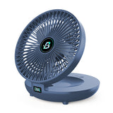 BreezeMate Mini-USB Ventilator | Tragbar & Wiederaufladbar | Verstellbar | Wand- & Desktopnutzung