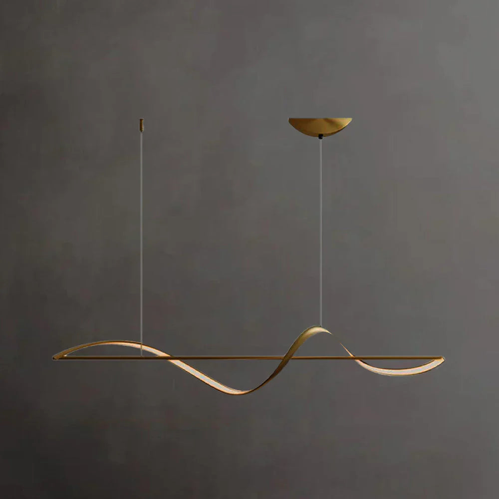 GlideWave LED Pendelleuchte | Metall & Acryl Design | Modernes Interieur | Hängelampe für Esszimmer & Wohnzimmer