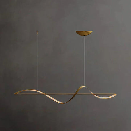 GlideWave LED Pendelleuchte | Metall & Acryl Design | Modernes Interieur | Hängelampe für Esszimmer & Wohnzimmer