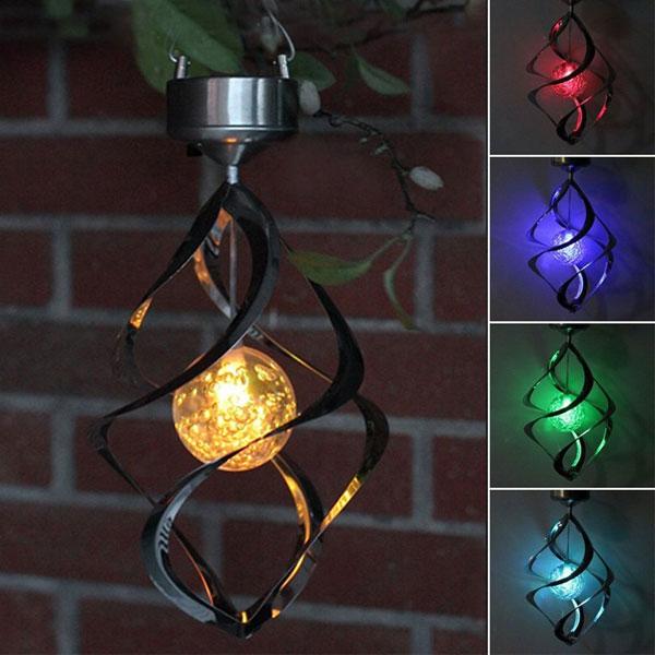 SolarChime LED Windspiel | Solarbetrieben | Stimmungsvolle Gartendeko | Farbwechsel
