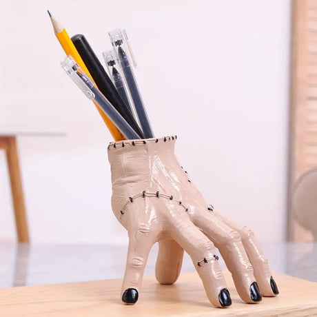 MysticHand Spooky Stiftehalter | Kreativer Schreibtisch-Organizer | Halloween Dekoration | Unheimliche Hand