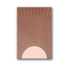 TerraSolis Terracotta Poster Print | Minimalistische Sonnenuntergang Wandkunst | Elegante Wohnzimmer-Deko
