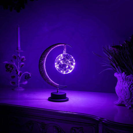 LunarGlow Magische Mondlampe | LED Stimmungslicht | 3D-Druck Design | Dekorative Beleuchtung für Zuhause