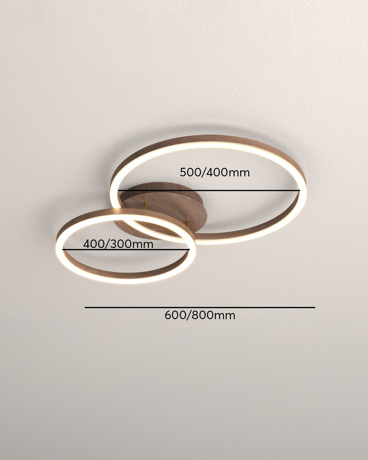 Glintora Elegante Ring-Deckenleuchte | LED-Technologie | Dimmbares Licht | Modernes Design