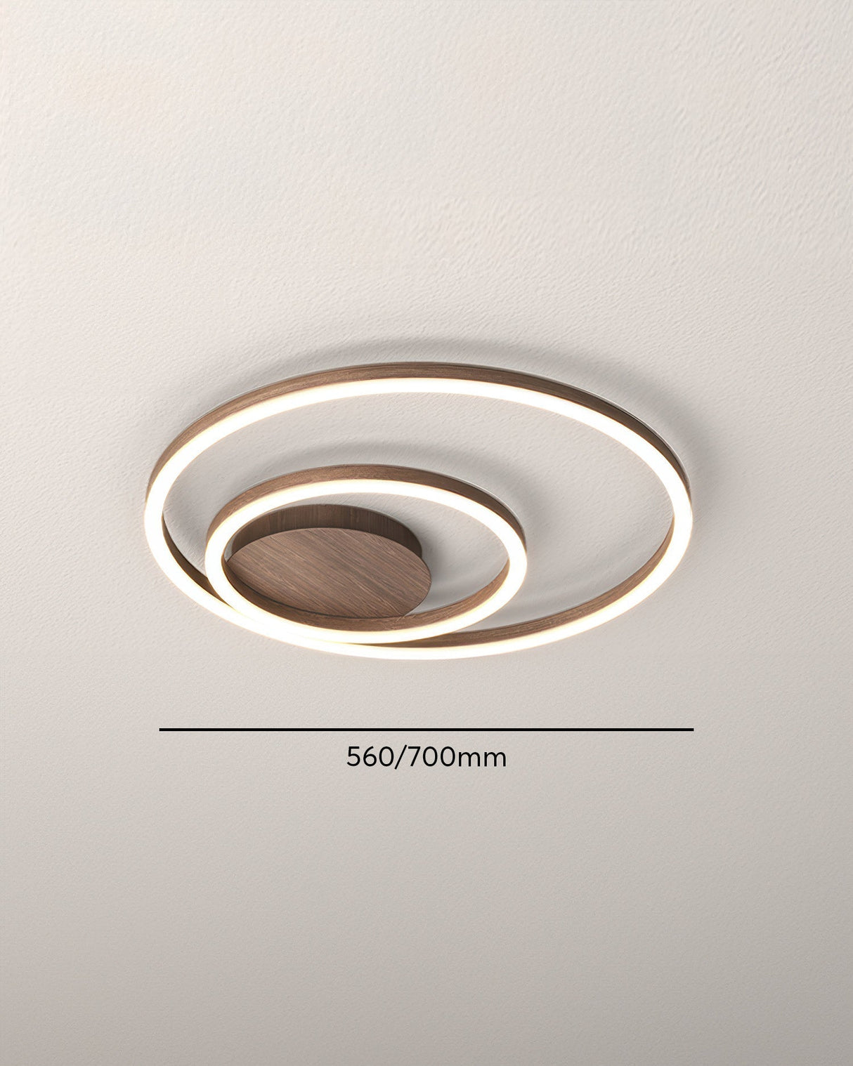 Glintora Elegante Ring-Deckenleuchte | LED-Technologie | Dimmbares Licht | Modernes Design