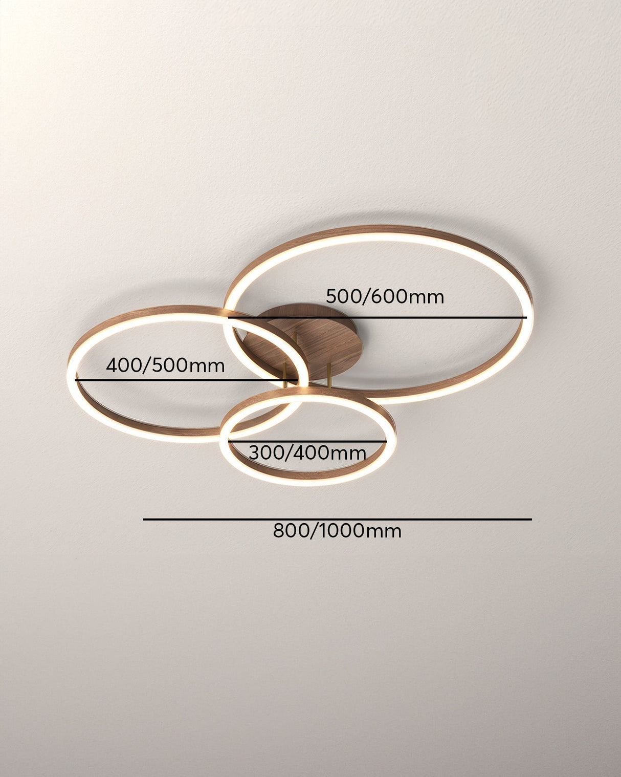 Glintora Elegante Ring-Deckenleuchte | LED-Technologie | Dimmbares Licht | Modernes Design