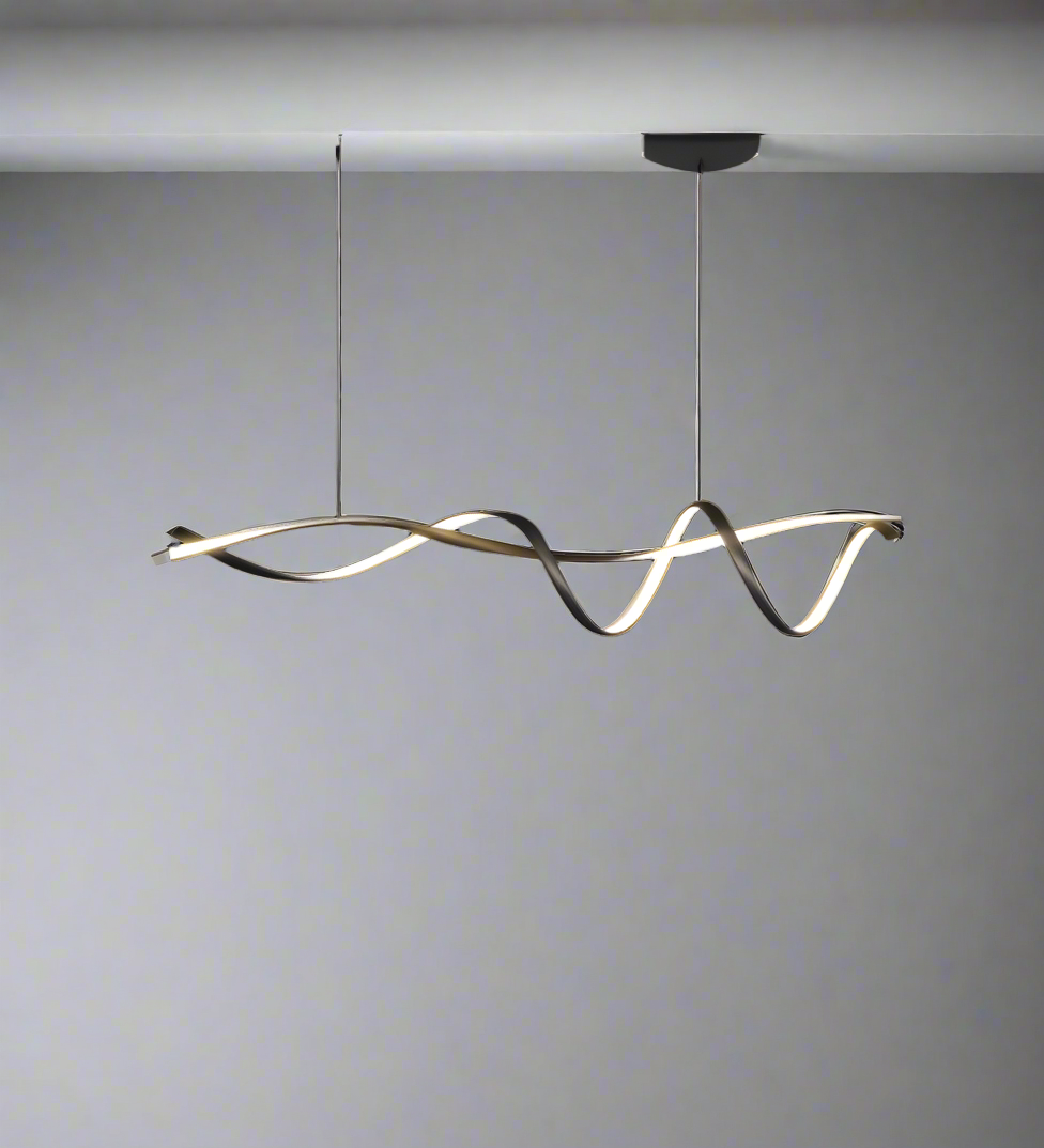 Luxura Moderne Schwarze LED Kronleuchter | Kreatives Design | Dimmbar | Elegante Beleuchtung für Wohnzimmer & Esszimmer