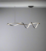 Luxura Moderne Schwarze LED Kronleuchter | Kreatives Design | Dimmbar | Elegante Beleuchtung für Wohnzimmer & Esszimmer