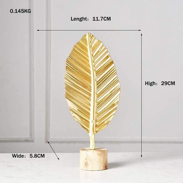 LeafyGlow Skulptur Dekofigur aus Metall | Ginkgo-Design | Wohnaccessoire | Tisch- und Regaldekoration