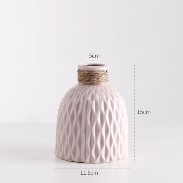 TexturaCeram Strukturierte Keramikvase | Elegantes Design | Dekoration für Zuhause & Büro