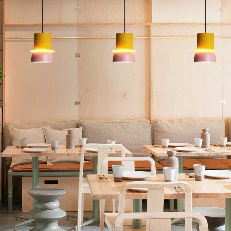 ScandiMacaron Hängeleuchte | Nordic Design Pendelleuchte | Farbakzente für modernes Zuhause