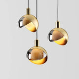 GoldVibe Pendelleuchte aus Goldglas | Modernes Design | Dimmbar | Elegante Beleuchtung für Wohnzimmer & Esszimmer