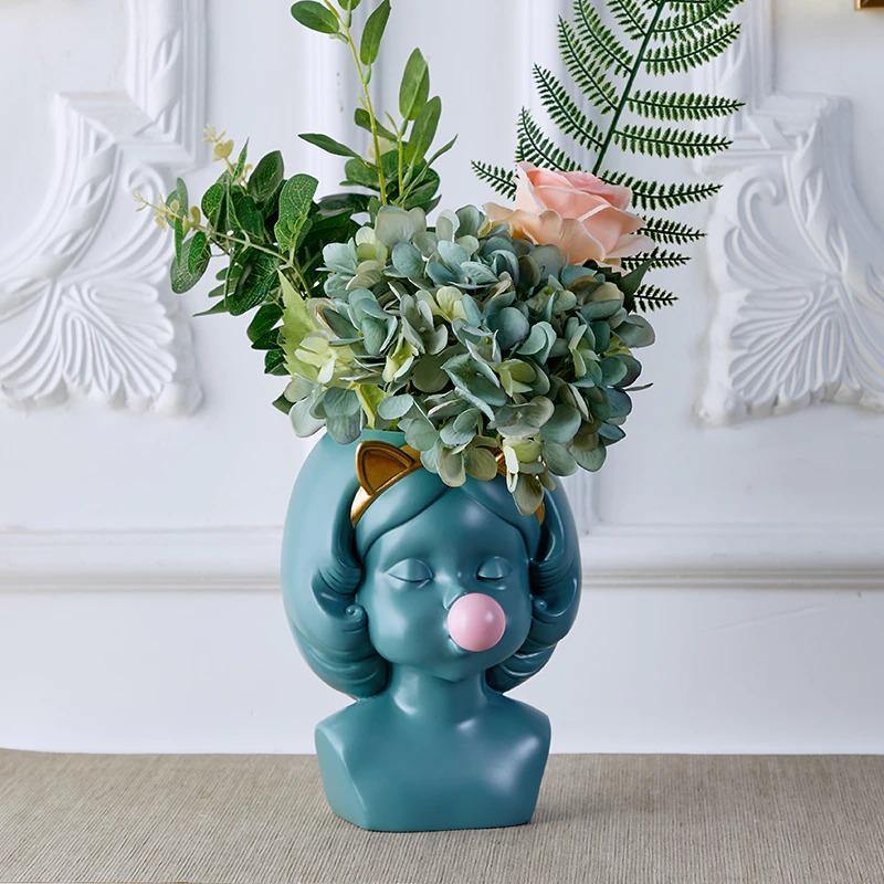BubbleBloom Deko-Pflanzgefäß | Verspielte Büste mit Stil