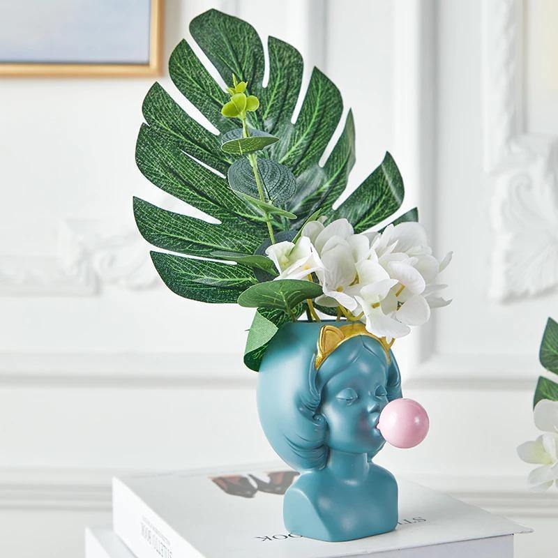 BubbleBloom Deko-Pflanzgefäß | Verspielte Büste mit Stil