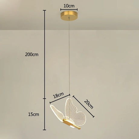 ButterGlow Hängeleuchte in Form eines Schmetterlings | Elegantes LED Design für Ihr Zuhause