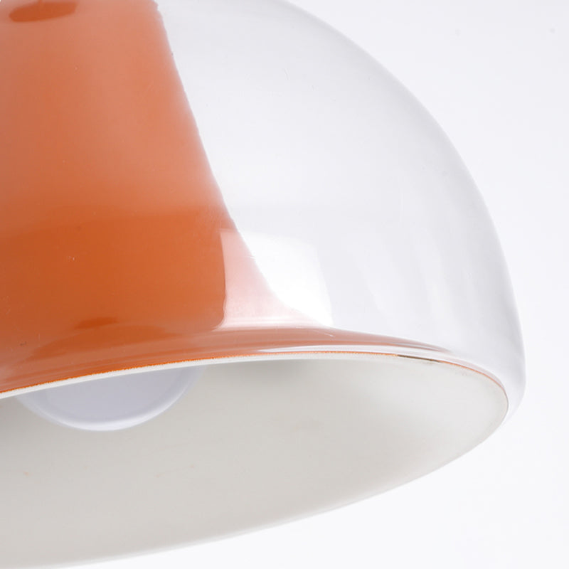 Glasya Halbkreisförmige Quallen Glas Pendelleuchte | Elegante Beleuchtung | Modernes Design | Deko für Zuhause
